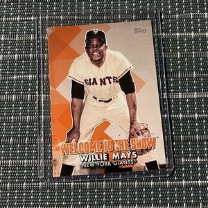 ⚾️ 2022 Topps #WTTS-47 Willie Mays Welcome to the Show  Baseball Sports Card
